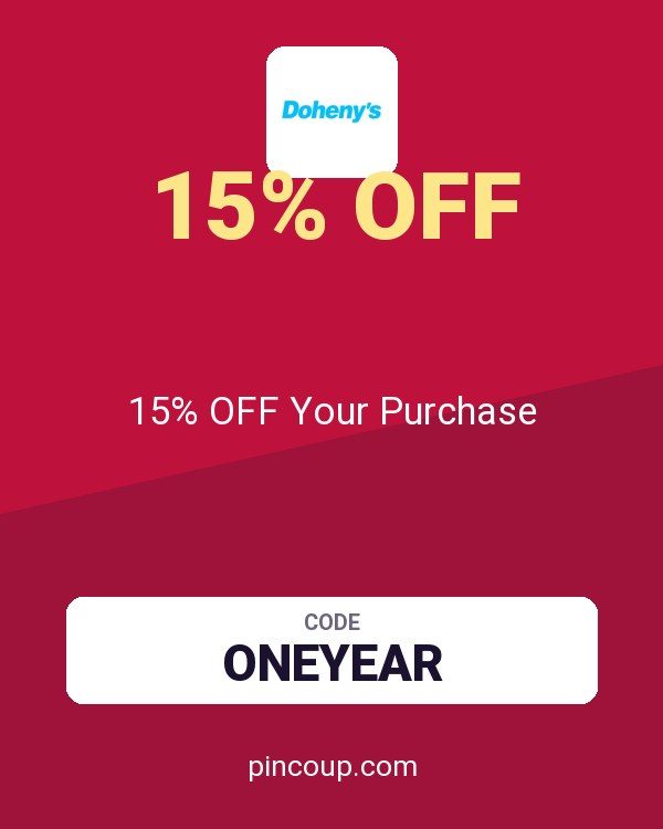 Doheny's LLC coupon: 15% OFF Your Purchase