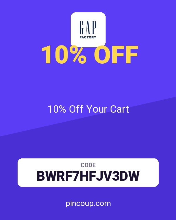 Gap Factory coupon: 10% Off Your Cart