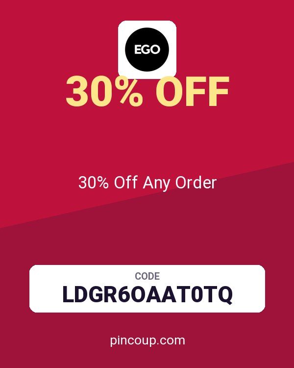 Ego (US & CA) coupon: 30% Off Any Order