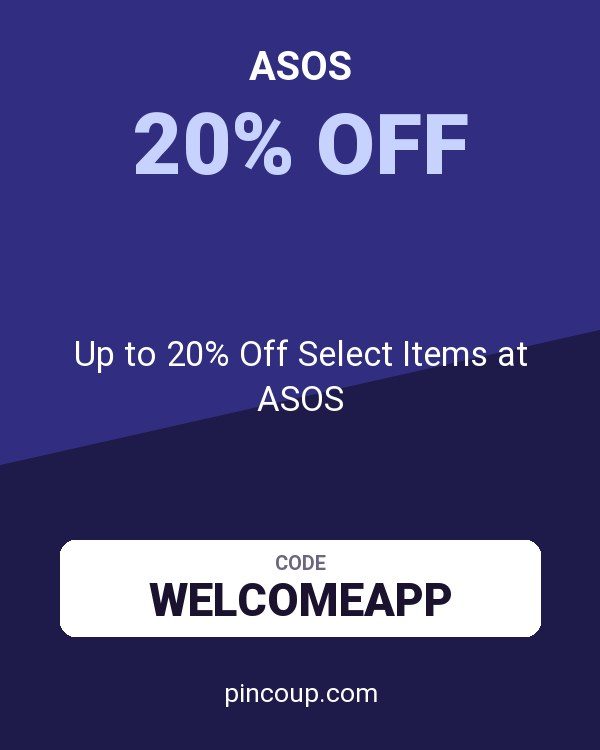 Up to 20% Off Select Items at ASOS