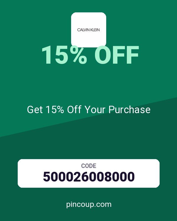 Calvin Klein coupon: Get 15% Off Your Purchase
