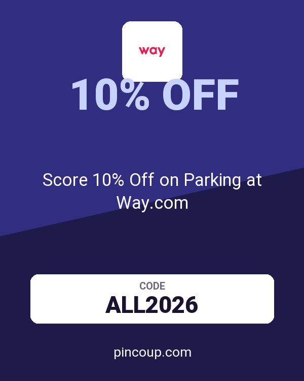 Way.com (US and CA) coupon: Score 10% Off on Parking at Way.com