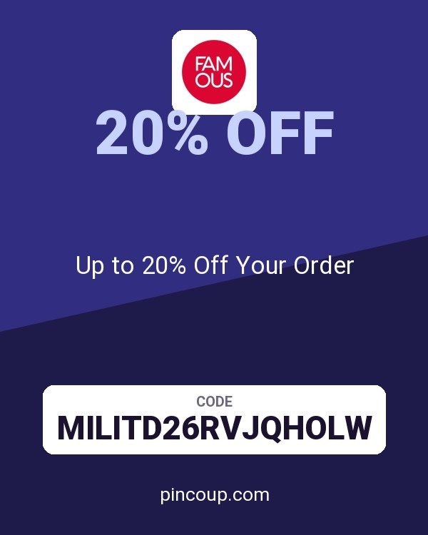 Famous Footwear coupon: Up to 20% Off Your Order
