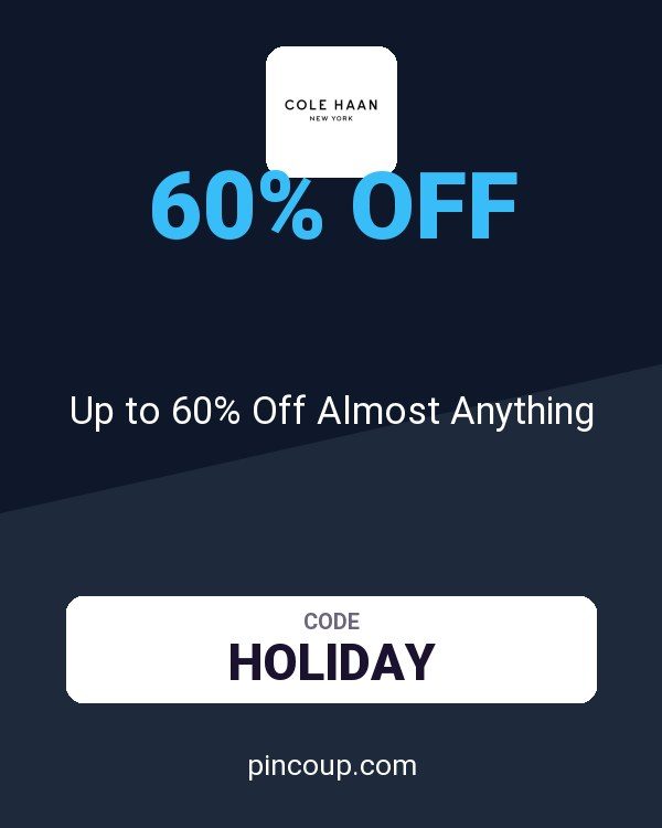 Cole Haan coupon: Up to 60% Off Almost Anything