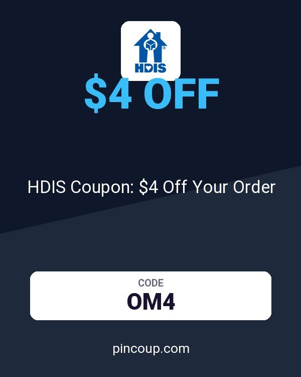 HDIS Coupon: $4 Off Your Order
