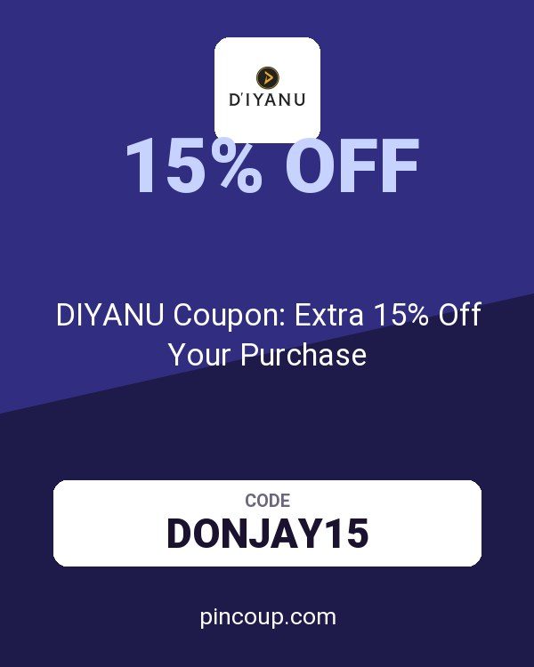 DIYANU Coupon: Extra 15% Off Your Purchase