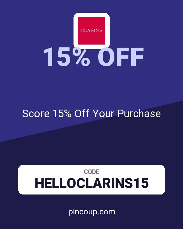 Clarins coupon: Score 15% Off Your Purchase