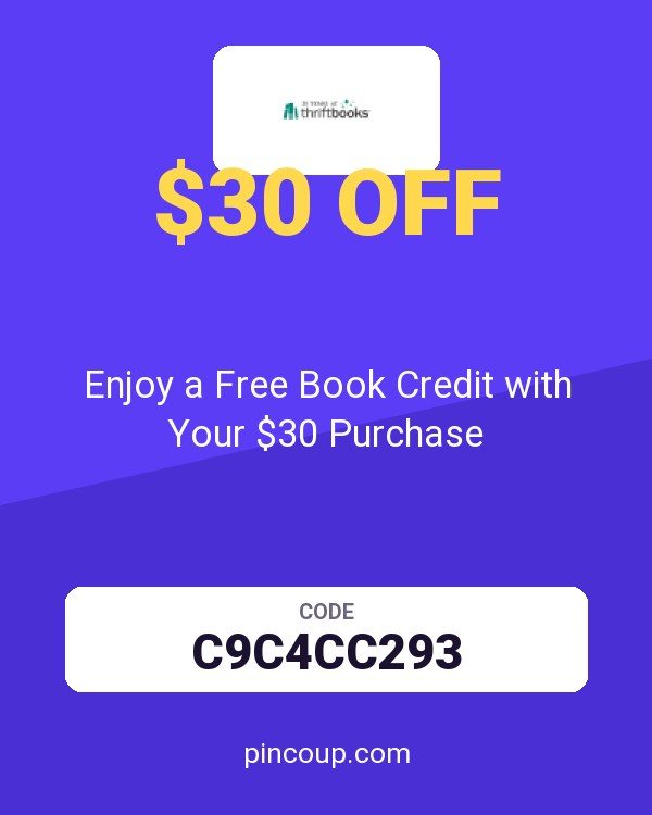 ThriftBooks coupon: Enjoy a Free Book Credit with Your $30 Purchase