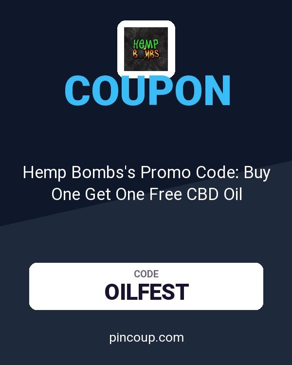 Hemp Bombs's Promo Code: Buy One Get One Free CBD Oil