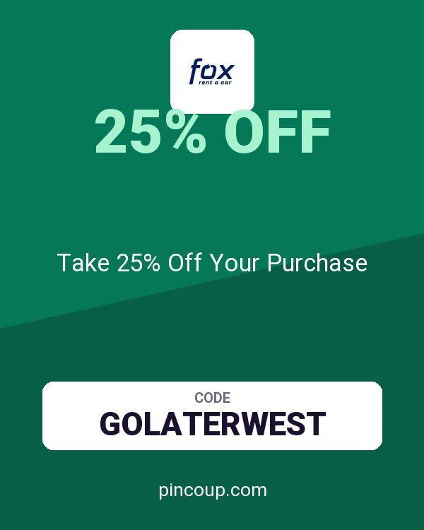 Fox Rent a Car coupon: Take 25% Off Your Purchase