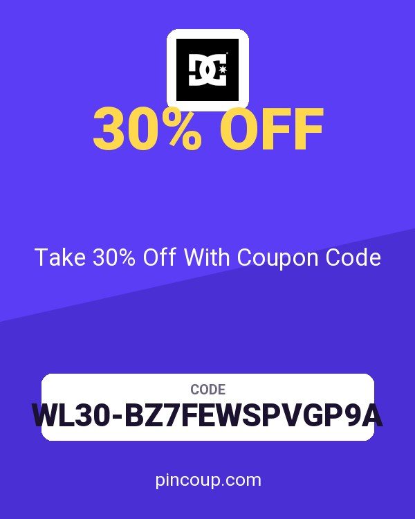 DC Shoes: Take 30% Off With Coupon Code
