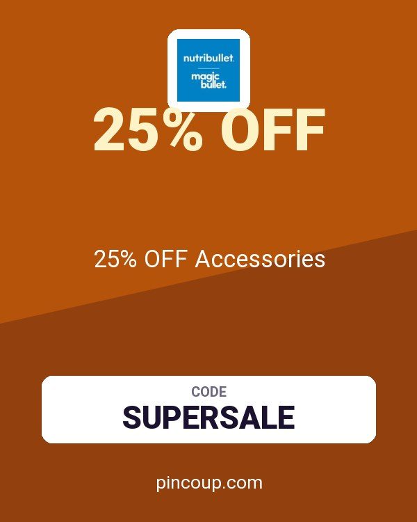 Nutribullet coupon: 25% OFF Accessories