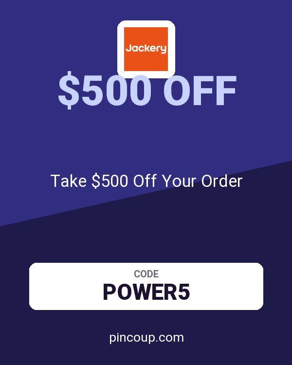 Jackery coupon: Take $500 Off Your Order