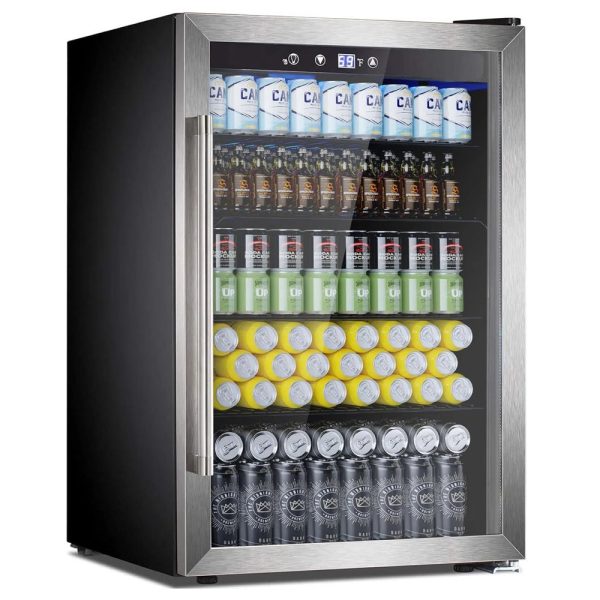 COWSAR 4.4/3.2/2.6 Cu.Ft Beverage Refrigerator Cooler, Reversible door - 4.4Cu.Ft at Kismile