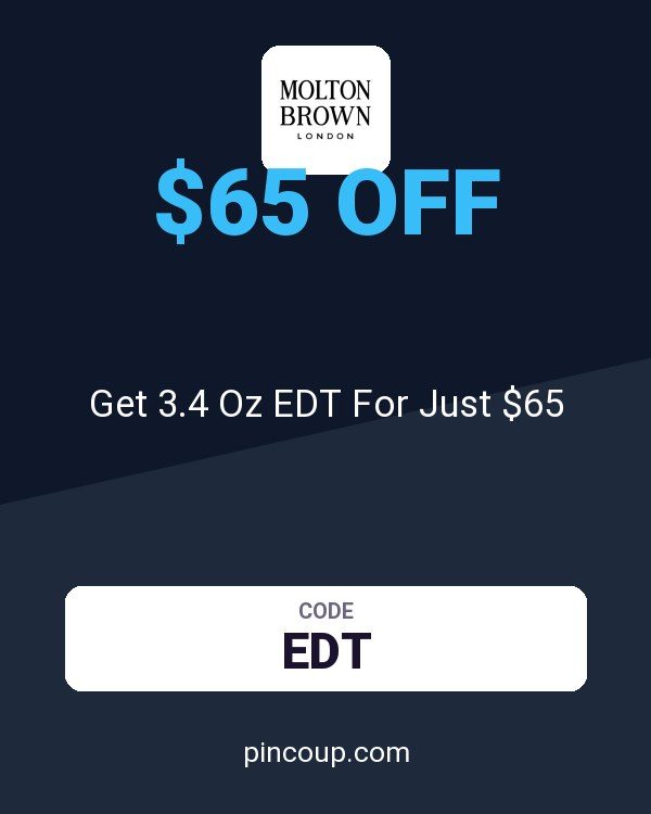 Molton Brown coupon: Get 3.4 Oz EDT For Just $65