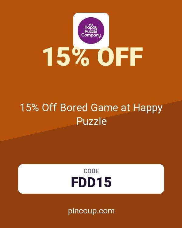 15% Off Bored Game at Happy Puzzle