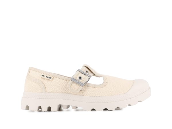 Palladiumboots Womens Pampa Mary-jane Washed Sahara Low Top Sneaker