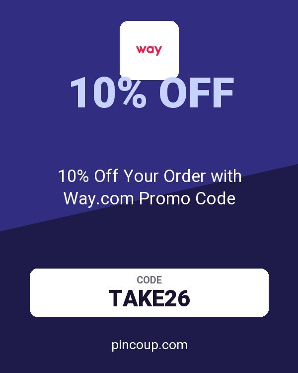 Way.com (US and CA) coupon: 10% Off Your Order with Way.com Promo Code