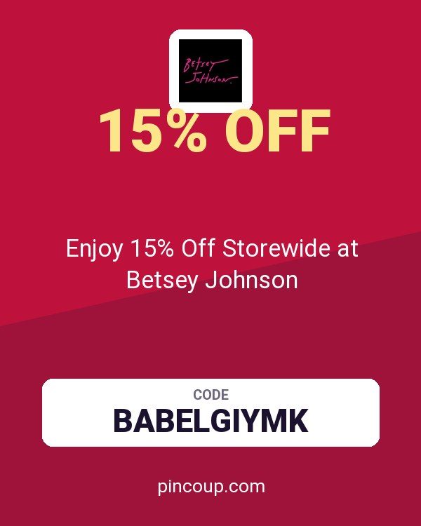 Enjoy 15% Off Storewide at Betsey Johnson