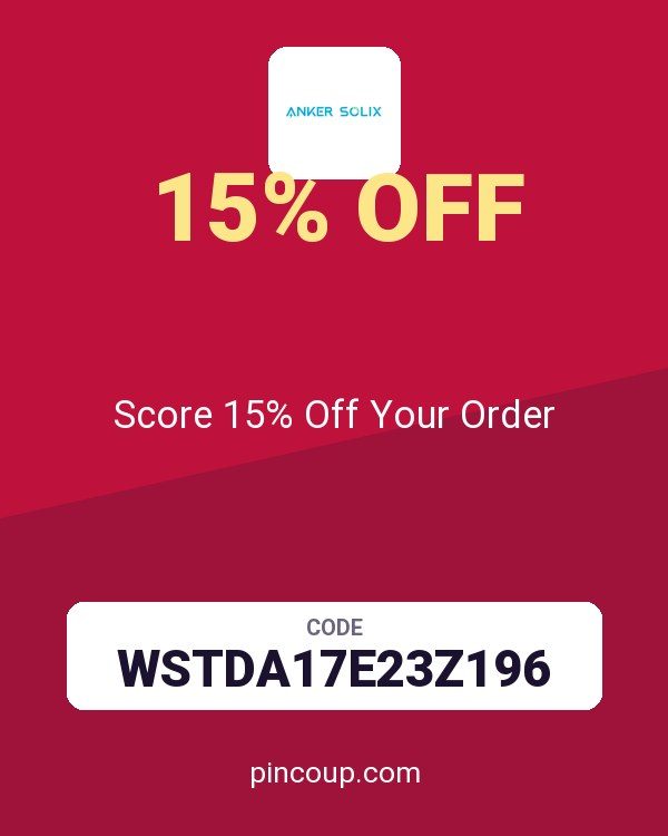 Anker SOLIX coupon: Score 15% Off Your Order
