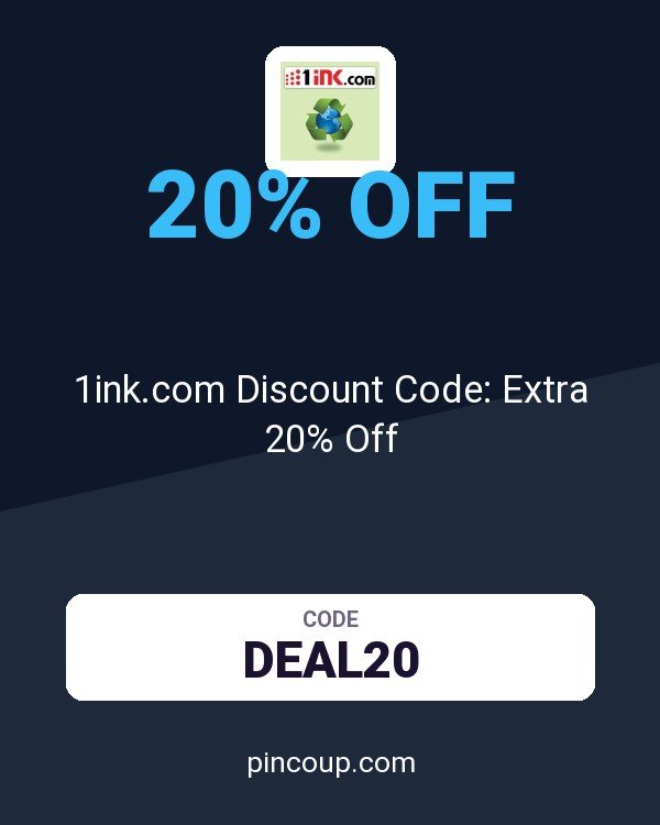 1ink.com Discount Code: Extra 20% Off