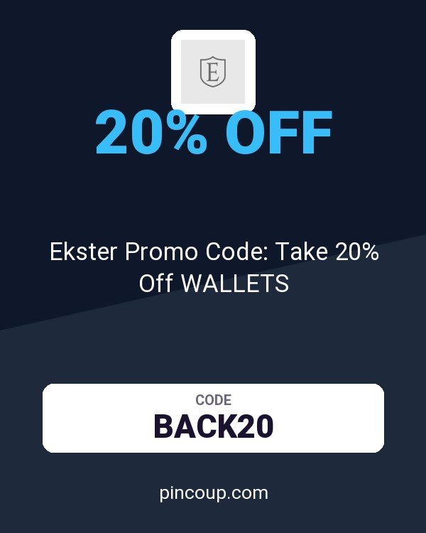 Ekster Promo Code: Take 20% Off WALLETS
