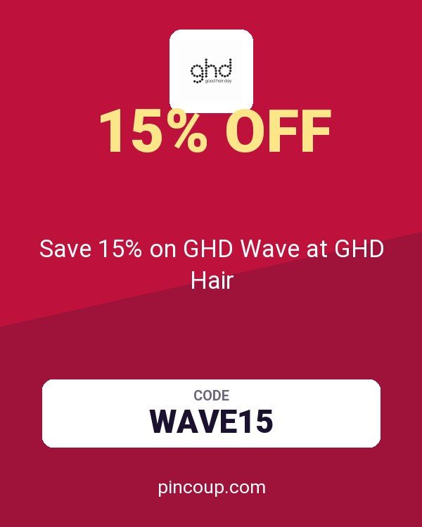 Save 15% on GHD Wave at GHD Hair