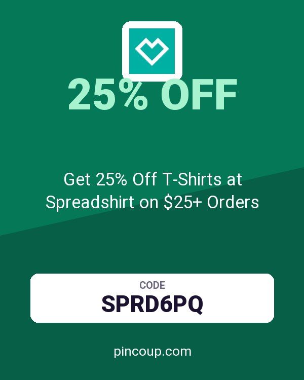 Get 25% Off T-Shirts at Spreadshirt on $25+ Orders