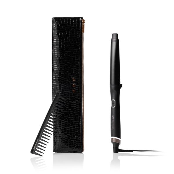 ghd Chronos Curve Conical Wand Gift Set (1.1"-0.9" Barrel) In Black, Black