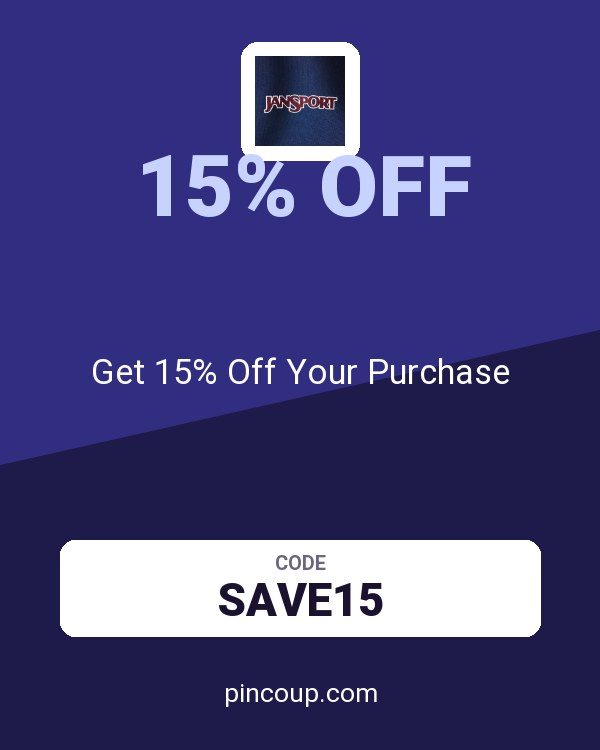JanSport coupon: Get 15% Off Your Purchase
