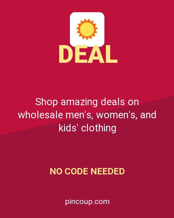 DollarDays coupon: Shop amazing deals on wholesale men's, women's, and kids' clothing