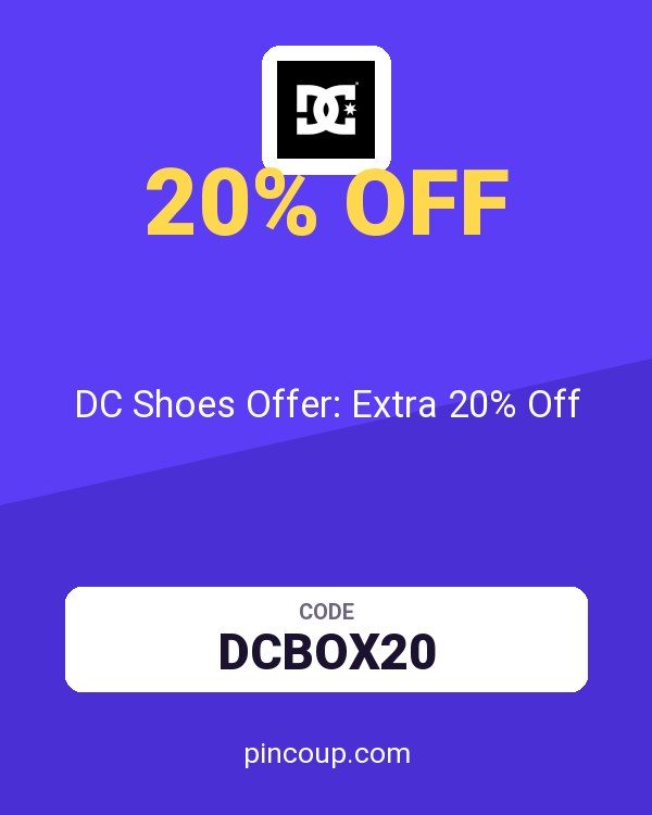 DC Shoes Offer: Extra 20% Off