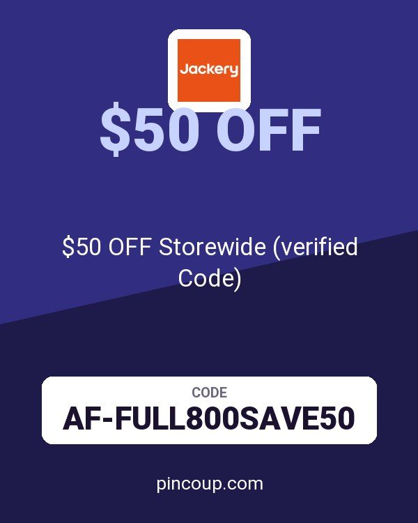 Jackery coupon: $50 OFF Storewide (verified Code)