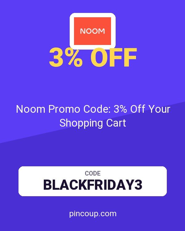 Noom Promo Code: 3% Off Your Shopping Cart
