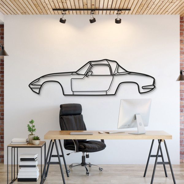 1971 Elan Sprint Metal Car Wall Art - MT0140 - 54.3" - 137 cm at Modello Turbo LLC