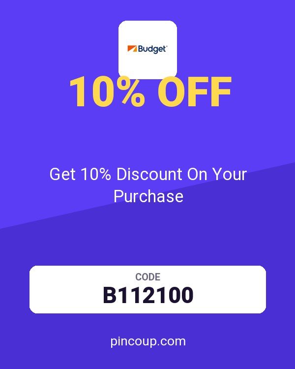 Budget Car Rental coupon: Get 10% Discount On Your Purchase