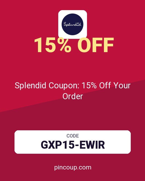 Splendid Coupon: 15% Off Your Order