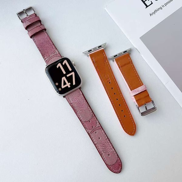 Coach Fashion Leather Loop Suitable For Watch Band Iwatch Strap Watch s10 th Generation s11 1 2 3 9 Ultra Leather Wristband Finely Polished 44mm 45 46 49mm at DHgate