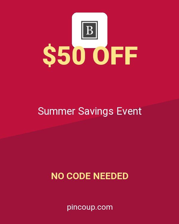Bartesian coupon: Summer Savings Event