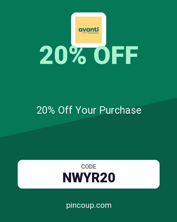 Avanti Travel Insurance coupon: 20% Off Your Purchase