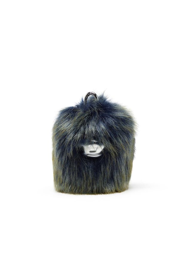 Diesel - Furry charm with pendant - Charms and Keyrings - Unisex - Blue