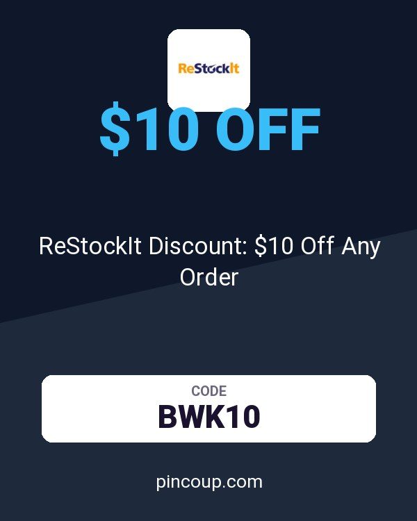 ReStockIt.com coupon: ReStockIt Discount: $10 Off Any Order