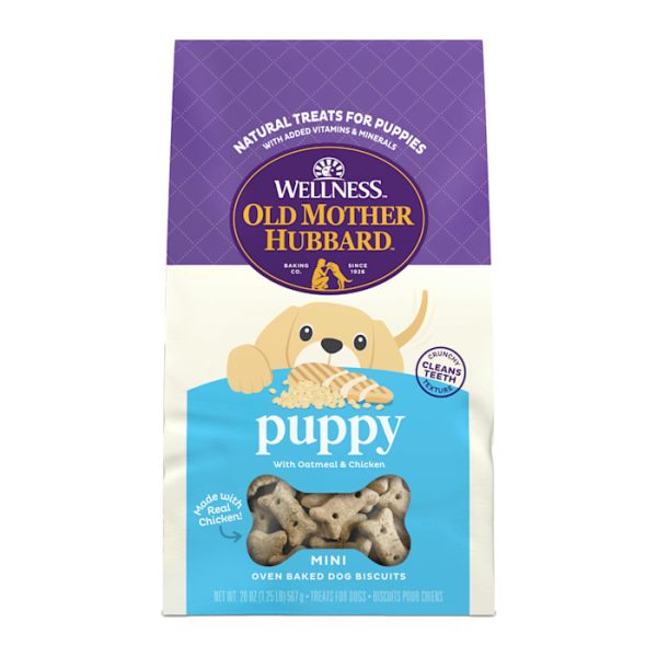 Wellness Old Mother Hubbard Classic Puppy Natural Mini Oven-Baked Biscuits Dog Treats, 20 oz at PETCO Animal Supplies