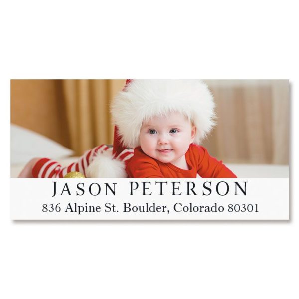 Classic Deluxe Photo Return Address Label at Colorful Images