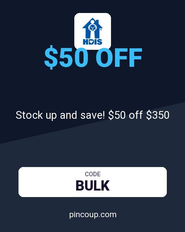 HDIS coupon: Stock up and save! $50 off $350