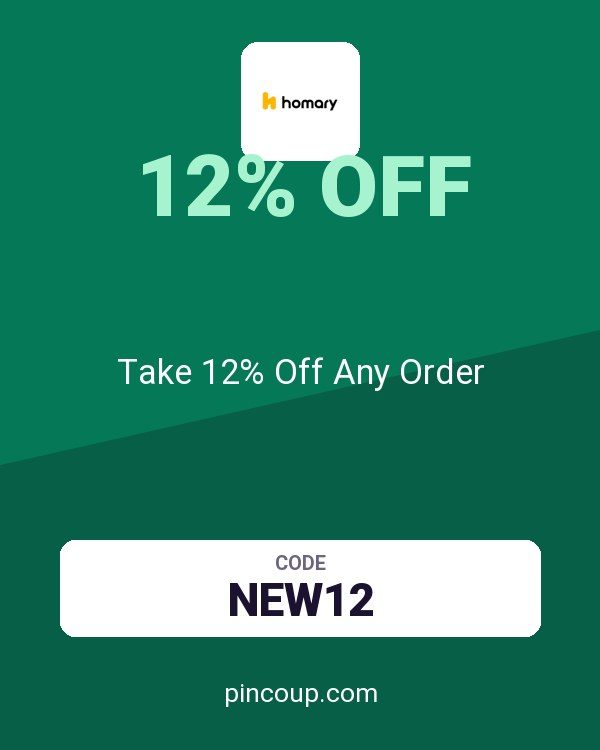 Homary International Limited coupon: Take 12% Off Any Order