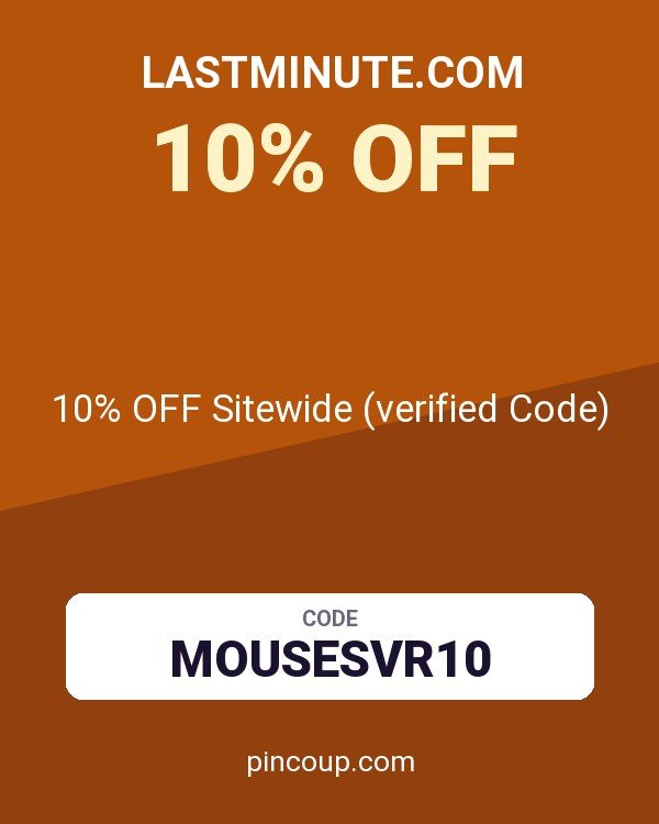lastminute.com coupon: 10% OFF Sitewide (verified Code)