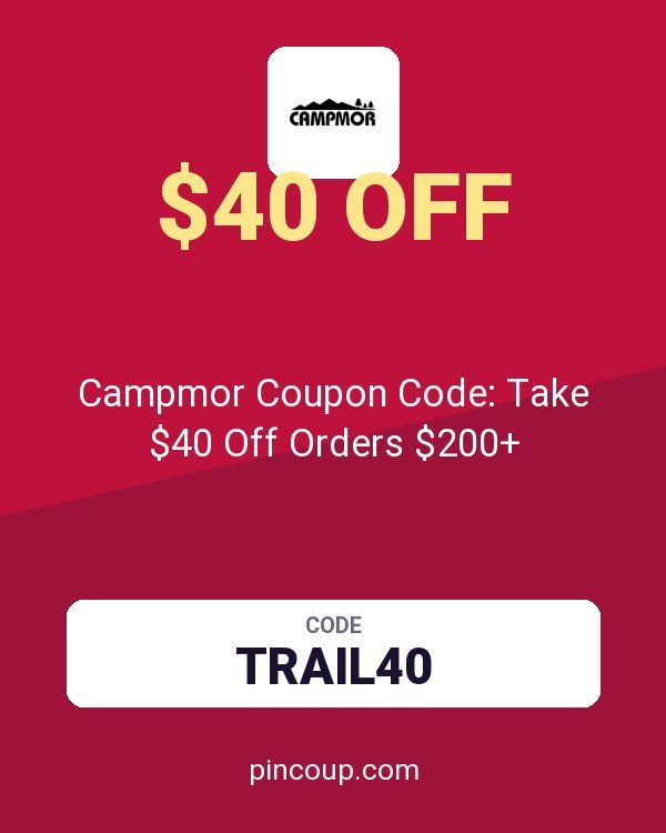 Campmor Coupon Code: Take $40 Off Orders $200+