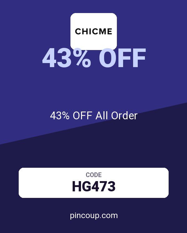 Chic Me coupon: 43% OFF All Order