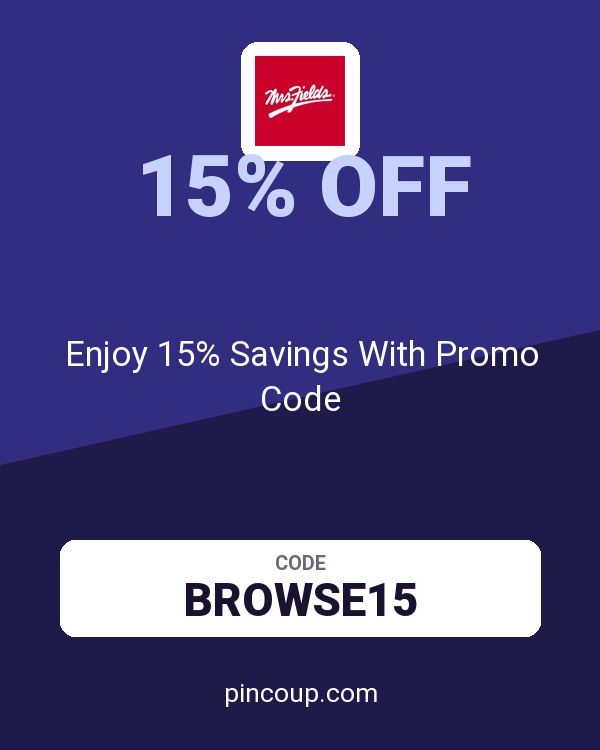 Mrs. Fields coupon: Enjoy 15% Savings With Promo Code